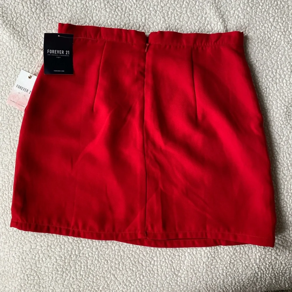 NWT Red Mini Skirt - Picture 3 of 3